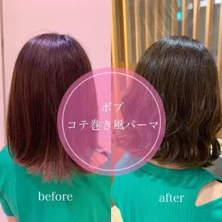 ショート パーマ 垢抜けヘア🐰 専門のヘアスタイル
