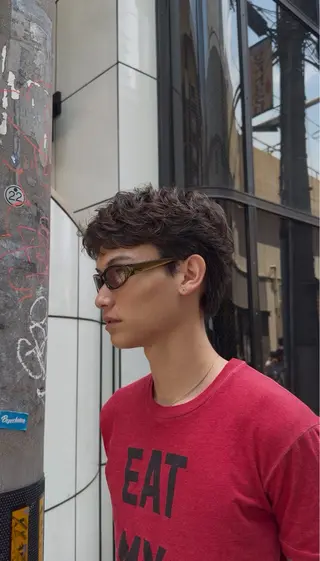 ショート パーマ メンズ 大阪茶屋町 メンズカット関田拳のヘアスタイル