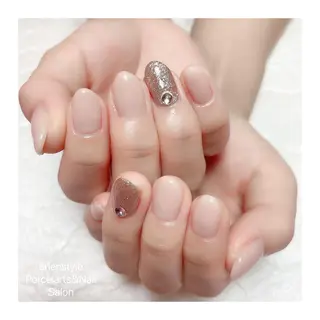 ミディアム ネイル 🐾enen style 🐾のネイルデザイン