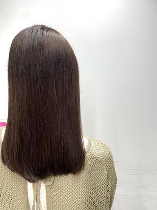 ミディアム 阿部 智子のヘアスタイル