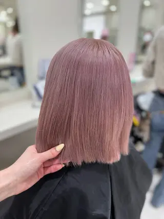 ミディアム 🤎モテ髪&透明感 ミルクティー🥣🤎のヘアスタイル