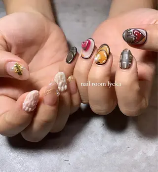 ネイル ネイルルームリッカ 𝐦𝐚𝐲𝐮のネイルデザイン