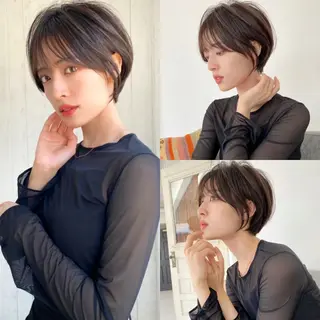 ショート 髪悩み解決ショート ✄山嵜菜織のヘアスタイル