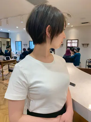 ショート カラー 石川直樹 似合わせカット✨のヘアスタイル