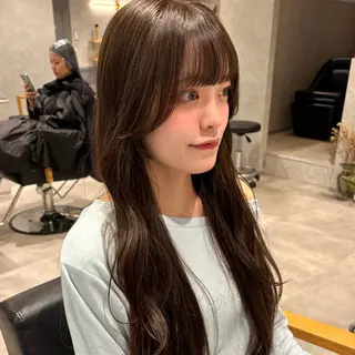 ロング カラー 🍊暖色×顔周り 🍊cocoroのヘアスタイル