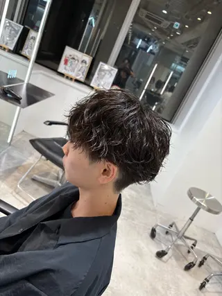 ショート パーマ 海外風パーマ カラー特化園田　楓莉のヘアスタイル