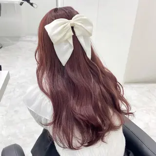 カラー 🍒ブリーチなし🍒 暖色🍒YUUNAのヘアスタイル