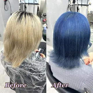 カラー ヘアメ🎀ハイトーン 🩵エクステ🪄しほのヘアスタイル