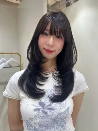 ロング hiyori🎀 トレンドレイヤーのヘアスタイル