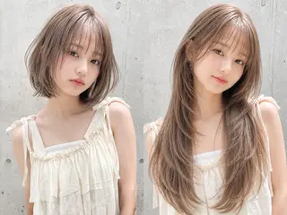 ロング エクステ/レイヤー 落合/心斎橋のヘアスタイル