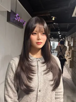 ロング MEI🎀レイヤー 🎀韓国styleのヘアスタイル