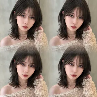 ミディアム カラー 《髪質改善✖️レイヤ ー🩶》ナオヤのヘアスタイル