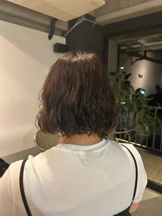 ショート パーマ twig 山田 永嶋芽衣のヘアスタイル