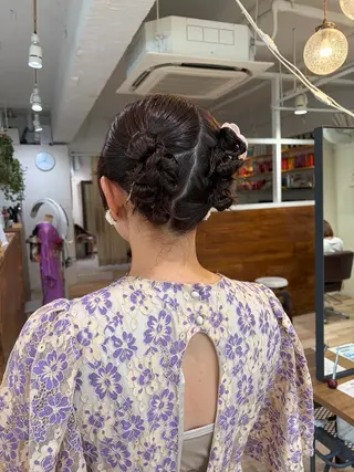 ロング ヘアアレンジ カットパーマ/ レイヤー/ココミ🧚のヘアスタイル