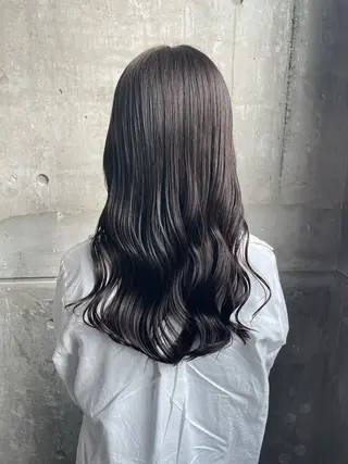 ロング カラー ヘアアレンジ 縮毛矯正/髪質改善/ ブリーチ毛/木元渓太のヘアスタイル