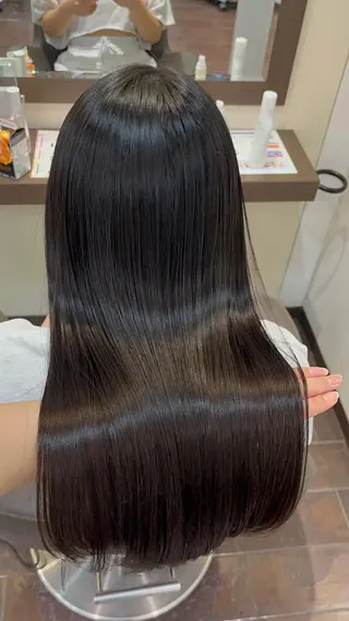 ロング カラー ボブ/暖色カラー コウボヒカルのヘアスタイル