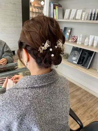 ミディアム ヘアアレンジ アレンジ指名 no.1✨ｈａｋｏのヘアスタイル