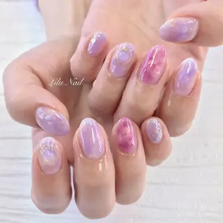 ネイル モチの良さ◉ フィルインネイル♡のネイルデザイン