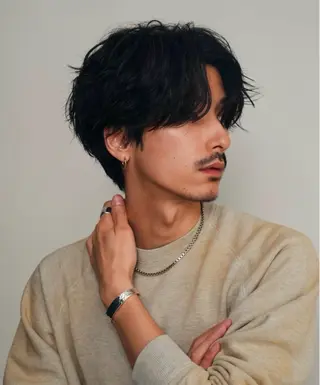 ショート パーマ メンズ 伊藤 蒼彩のヘアスタイル