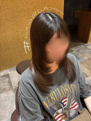 セミロング affetto山田 彩智のヘアスタイル