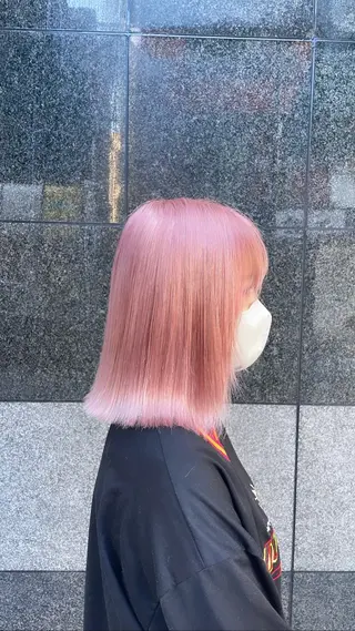 セミロング カラー 小平 悠人のヘアスタイル