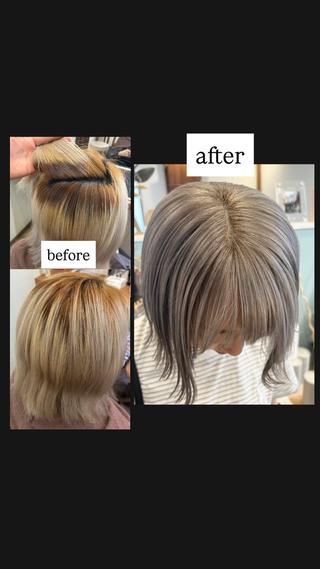 ミディアム カラー Maya🦋 ハイトーン特化のヘアスタイル
