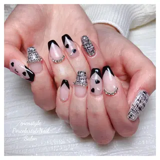 ミディアム ネイル 🐾enen style 🐾のネイルデザイン