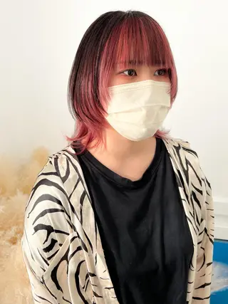 ミディアム YURAGI🤍 SAEのヘアスタイル