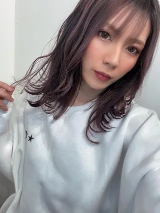 ミディアム カラー 春日部 西口徒歩5分 寒色カラー 日和佐のヘアスタイル