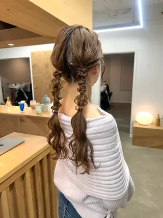 ロング ヘアアレンジ カットモデル募集中 ／HARUKA🎀のヘアスタイル