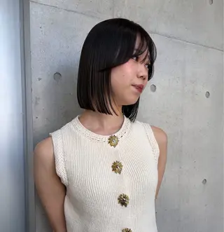 ショート カラー ヘアアレンジ ボブ艶モテカラー🫧 カリンのヘアスタイル