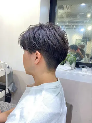 ショート メンズ清潔感のプロ 💈メンズパーマ藤田のヘアスタイル