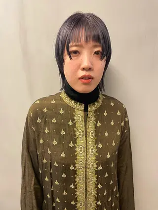 ミディアム カラー パーマ ヘアアレンジ メンズ キッズ ネイル マツエク・マツパ アイブロウ tatsumi/ボブ ウルフ/レイヤーのヘアスタイル
