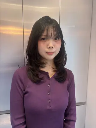 ミディアム 透明感/韓国ヘア/ miyu 🎀のヘアスタイル