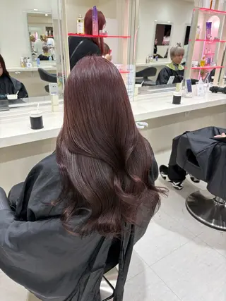 ミディアム カラー ヘアアレンジ 💟RINNA 艶カラー💟のヘアスタイル