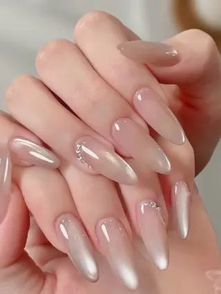 ネイル HOSHINO NAIL_長さだしのネイルデザイン