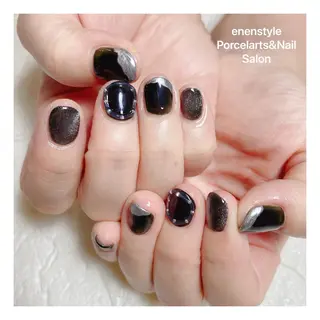 ミディアム ネイル 🐾enen style 🐾のネイルデザイン