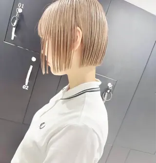 ショート カラー 店長/髪質改善 艶カラー/清水祥偉のヘアスタイル