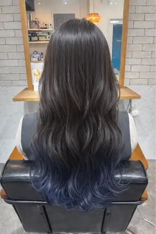 ロング 1%【横浜】 髪質改善&ケアカラーのヘアスタイル
