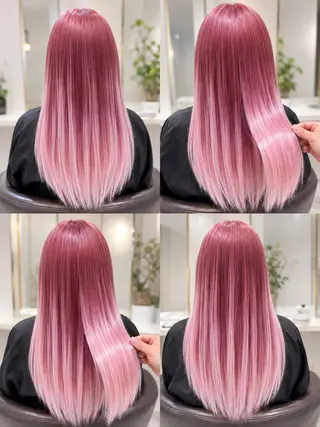 ロング カラー 佐伯 りょうのヘアスタイル
