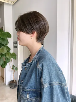 ショート カラー かわい りほのヘアスタイル