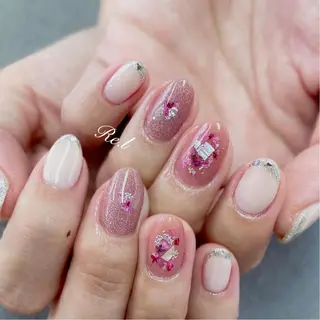 ネイル モチの良さ◉ フィルインネイル♡のネイルデザイン