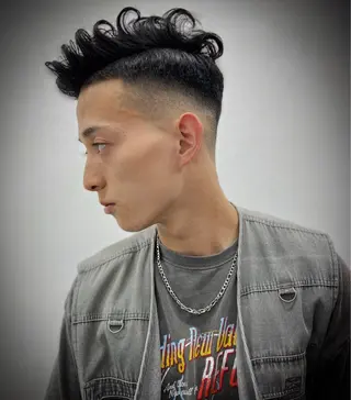 パーマ メンズ 木村 りきのヘアスタイル
