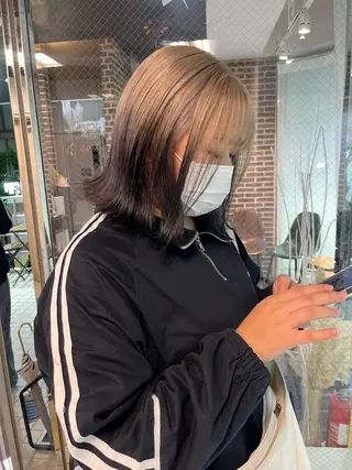 カラー 💖デザインカラー/ タダ ハナカ💖のヘアスタイル