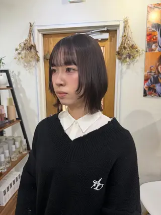 ショート ボブ人気No,1✨ TAME副店長のヘアスタイル