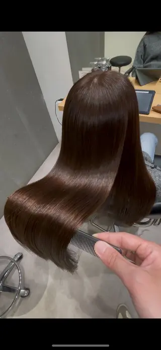 ロング カラー 髪質改善ヘアケア 艶髪特化/上田のヘアスタイル