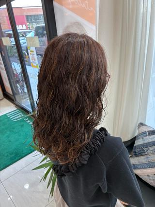 セミロング 池田 綾香のヘアスタイル