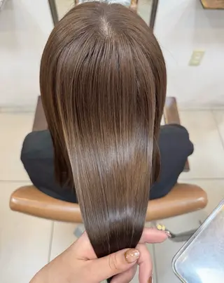 ミディアム カラー 頭皮×髪質改善 透明感カラー💎中村のヘアスタイル