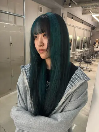 ロング カラー デザインカラー /rioのヘアスタイル