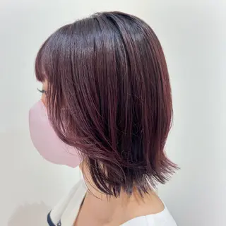 ミディアム レイヤー🍓顔まわり 美桜🌸mioのヘアスタイル